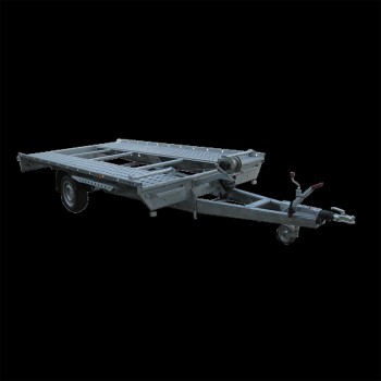 Single axle mechanical/manual tilt car-transporter trailer